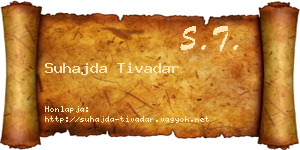 Suhajda Tivadar névjegykártya