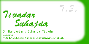 tivadar suhajda business card